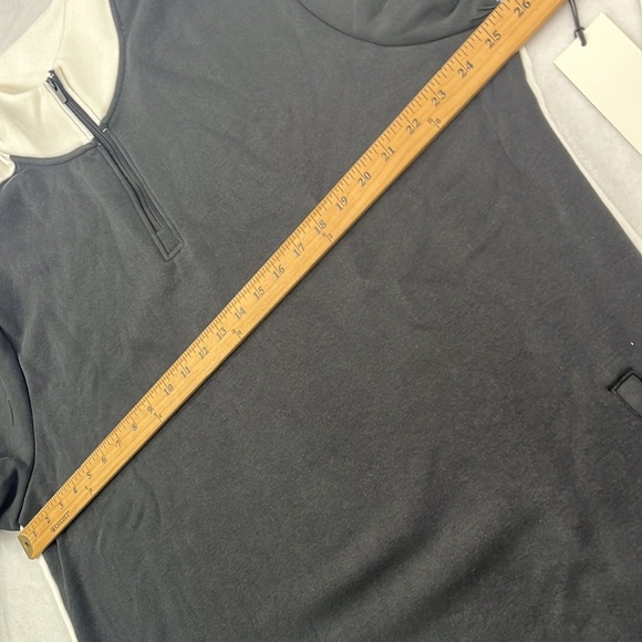 NEW Swet Tailor 1/4 Zip M, L, XXL Black White Stretch Microfleece Slalom Stripe - Picture 16 of 16